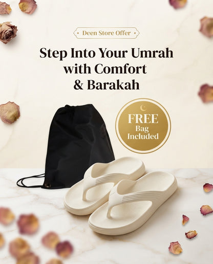 Umrah Soft Chappal with Free Shoe Bag