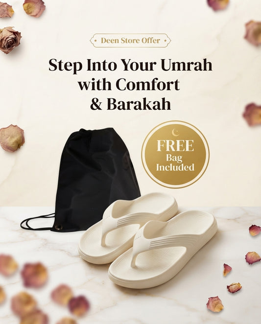 Umrah Soft Chappal with Free Shoe Bag