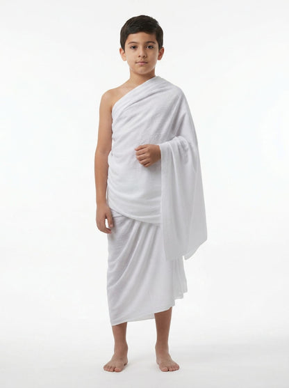Kids Cotton Ihram (Ages 7–16 Years)