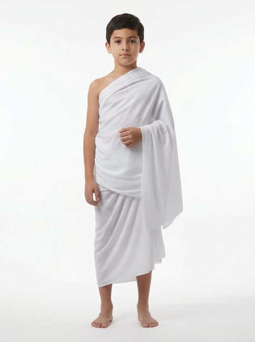 Kids Cotton Ihram (Ages 7–16 Years)