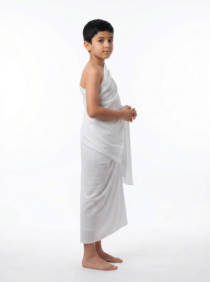 Kids Cotton Ihram (Ages 7–16 Years)